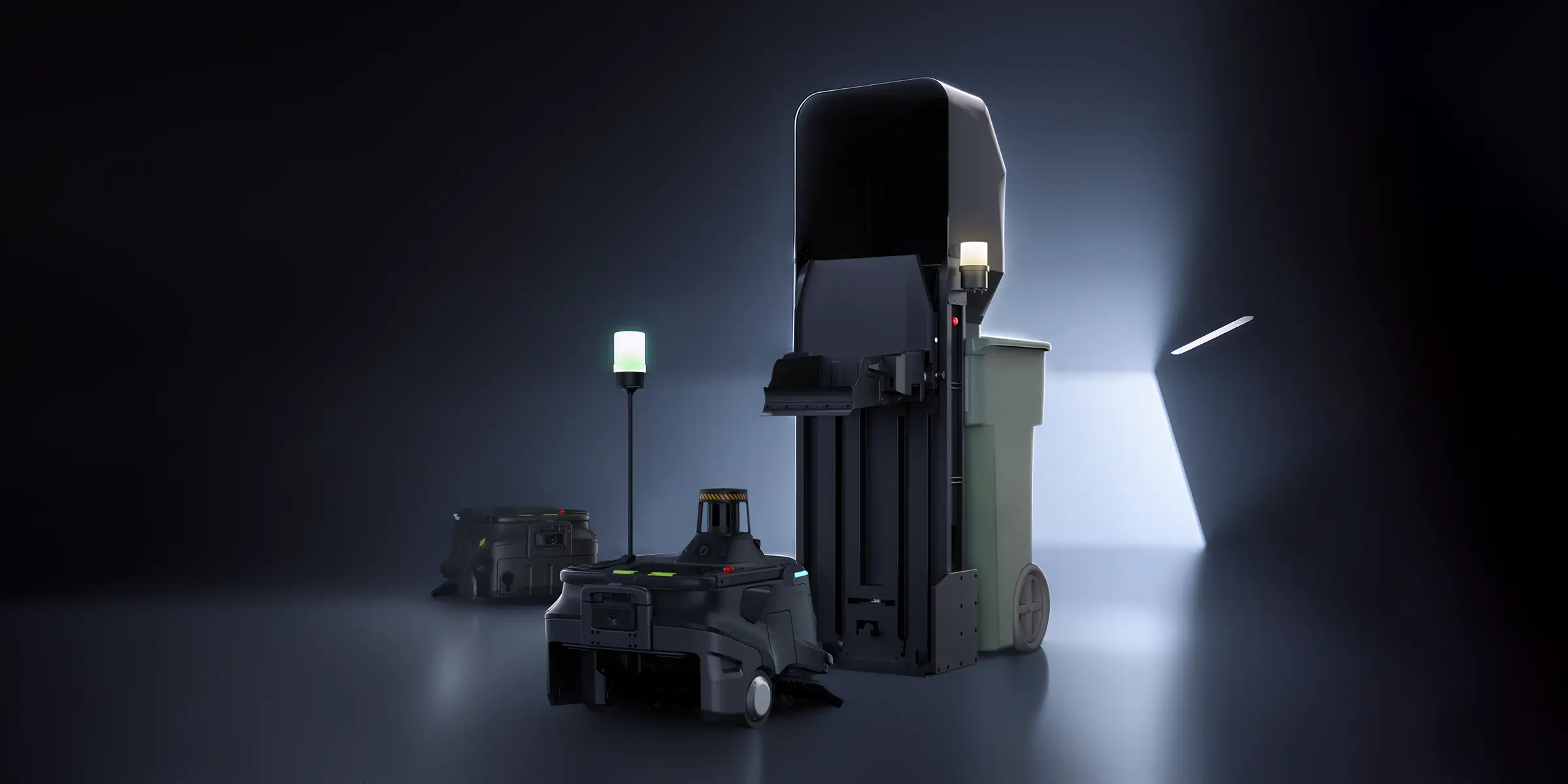 PUDU MT1 Max: Automatische Entleerung