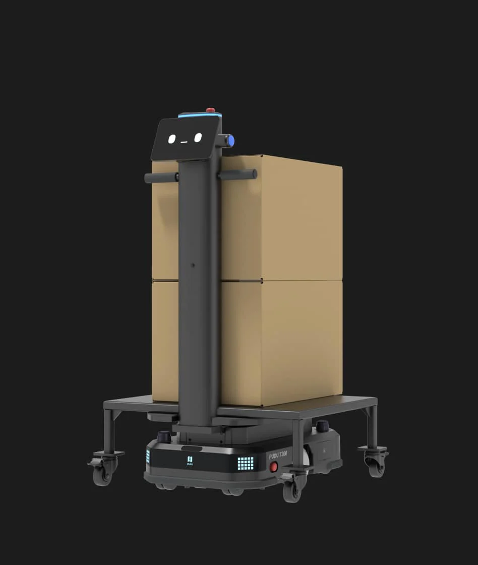 PUDU T300 mit geeignetem Transportgestell